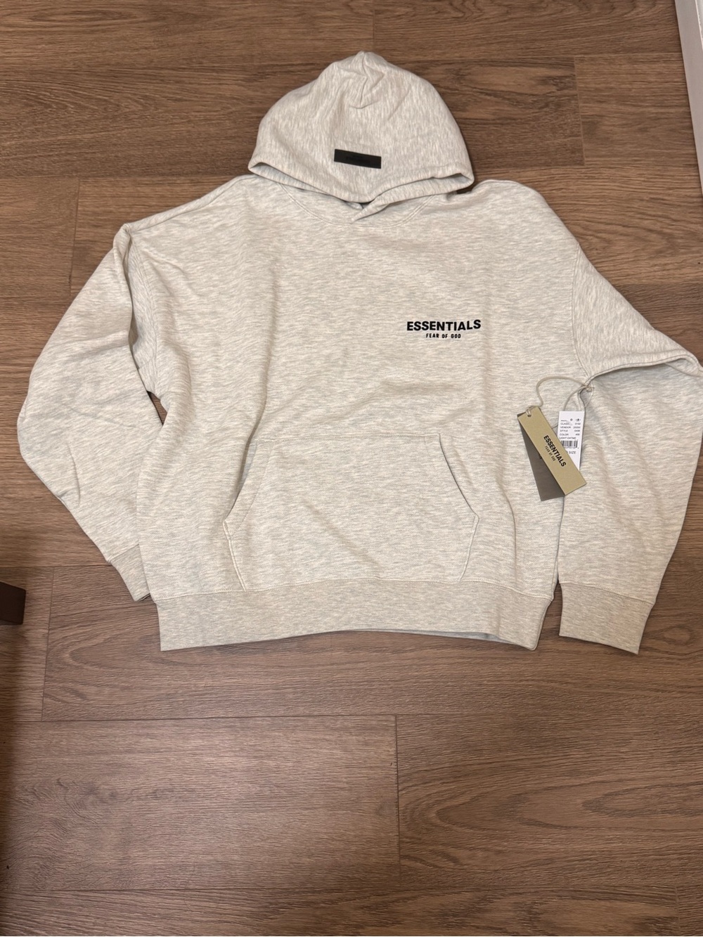 Essential light gray hoodie